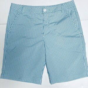 Puma Blue Plaid Golf Performance Athletic Shorts Men’s 36